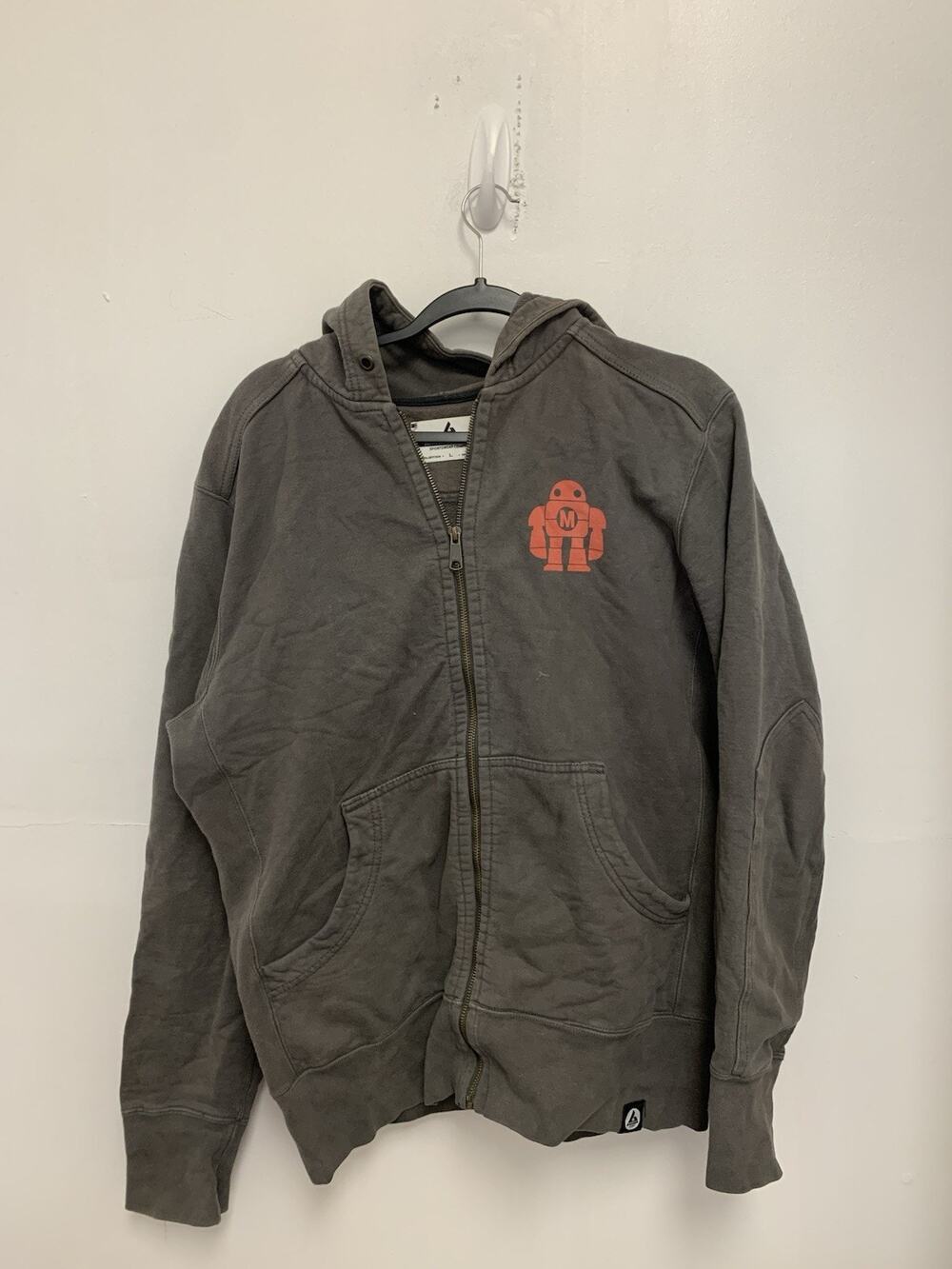 American Giant Grey Zip Up Size Large